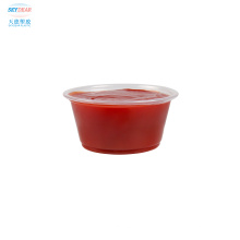 Flat Rim Plastic Cups For Sauces Ld100